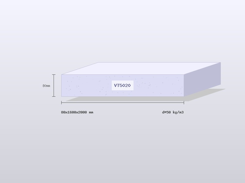 Поролон VT5020 80×1600×2000 мм
