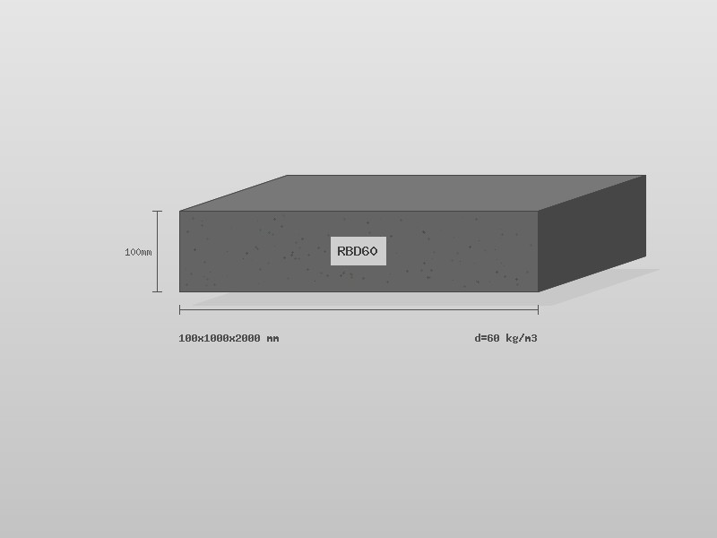 Поролон RBD60 100×1000×2000 мм