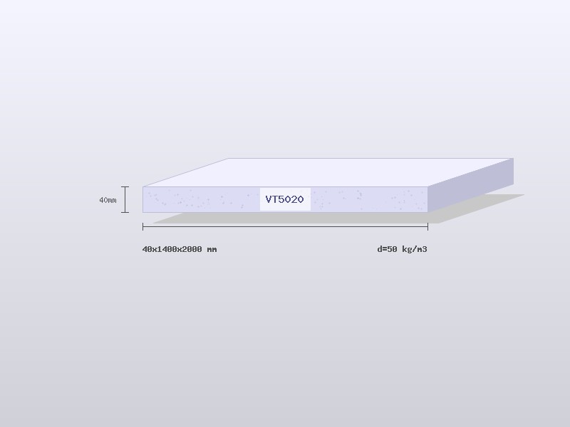 Поролон VT5020 40×1400×2000 мм